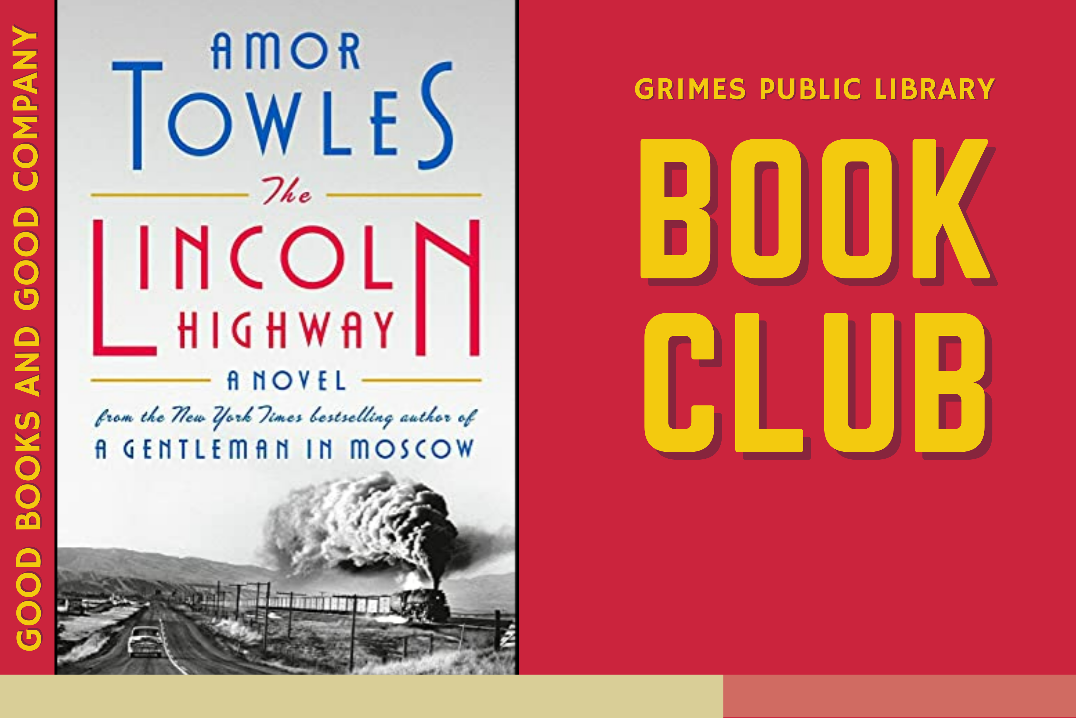 A picture of the cover of The Lincoln Highway by Amor Towles