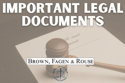 Important Legal Documents